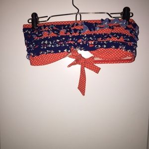 Sperry Sailboat/Polka Dot Bandeau Bikini